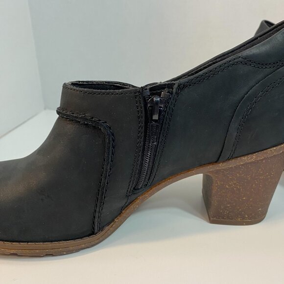 Clark's SZ 11M Womens Black Sashlin Aleta Shoe with Block Heel - Picture 6 of 9